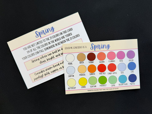 Color Shopping Cards