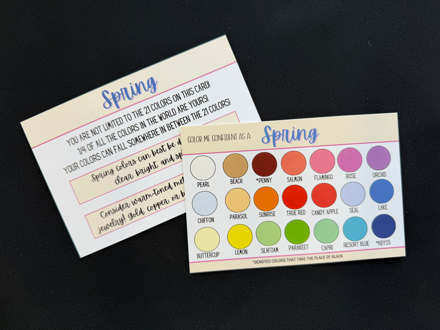 Color Shopping Cards