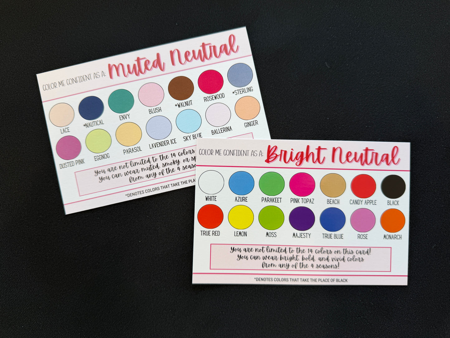 Color Shopping Cards