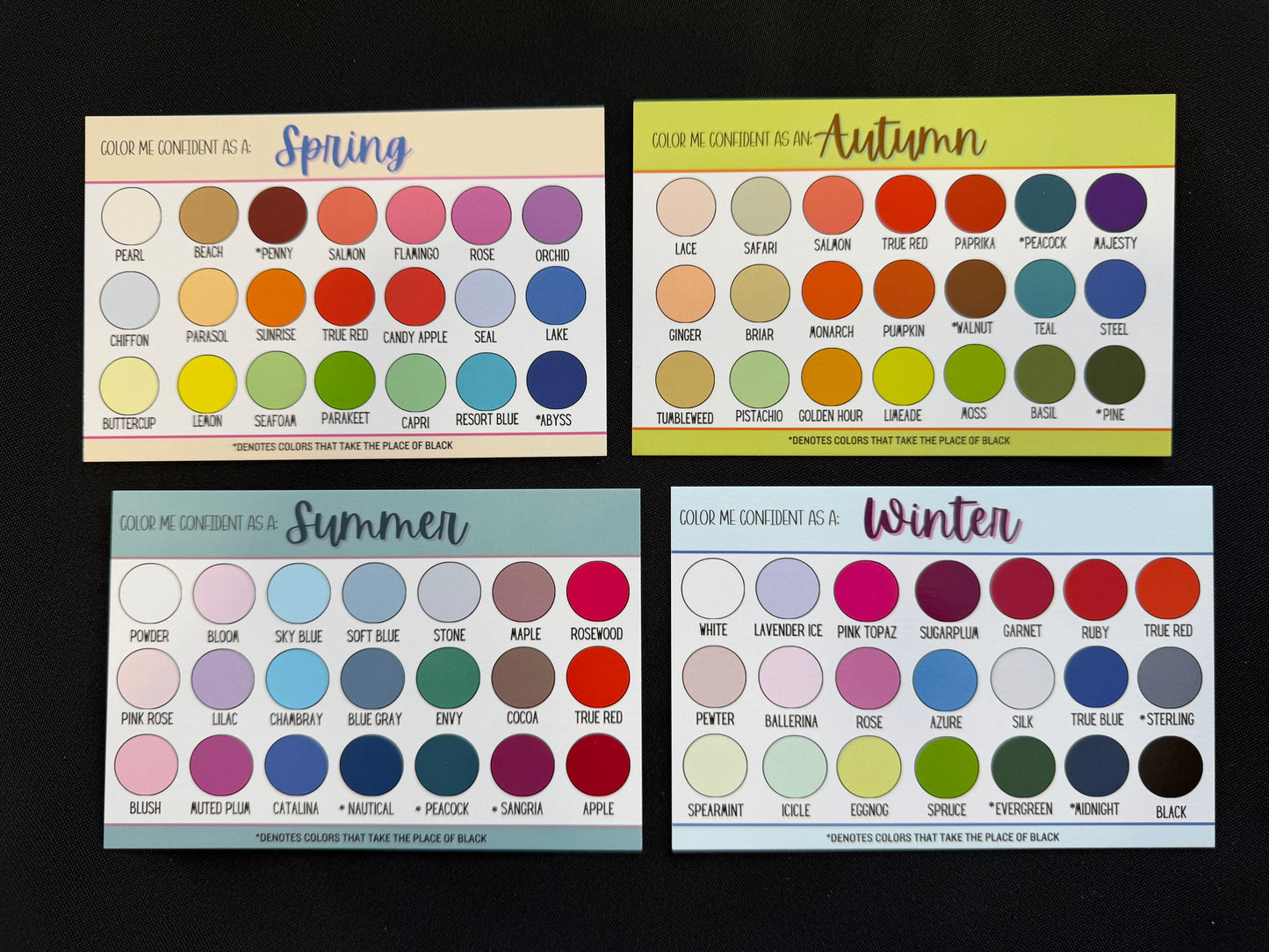 Color Shopping Cards